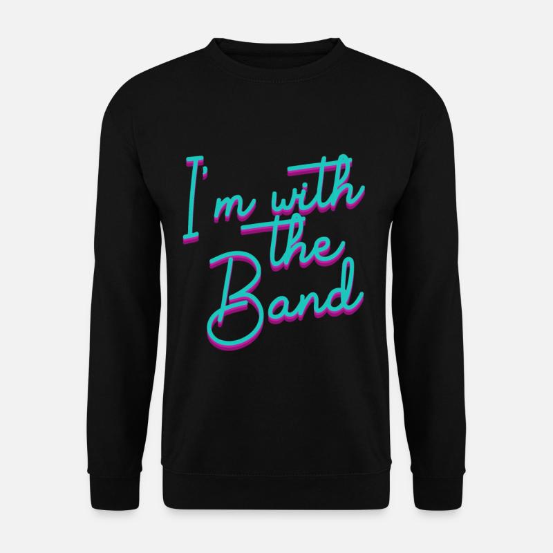 I'm With The Band Marching Football Halbzeit Percu - Unisex Pullover - Schwarz