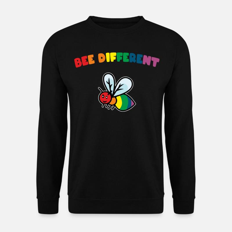 LGBT Regenbogen Schwul Homosexualität be different - Unisex Pullover - Schwarz