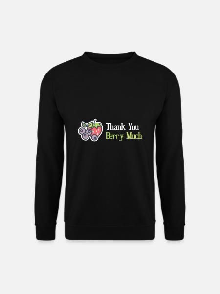 Danke Berry Much Veganer - Unisex Pullover - Schwarz