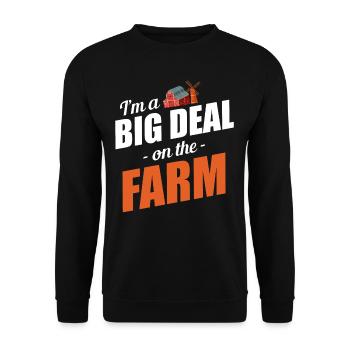 Je suis un gros problème à la ferme - Sweat-shirt Unisexe - noir - Devant - Alina (178cm) & Michal (187cm)
