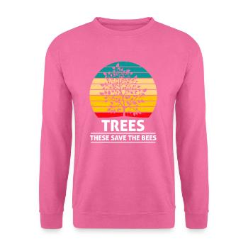 Trees that save the bees Ecology - Unisex Sweatshirt - pink - Front