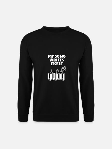 Song Schreibt Sich Von Selbst Songwriter Musiker - Unisex Pullover - Schwarz