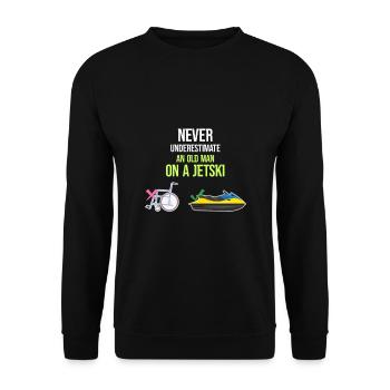 Zu Gnocchi Gehört Es, Mich Zu Lieben Pasta Italia - Unisex Pullover - Schwarz - Vorne - Alina (178cm) & Michal (187cm)