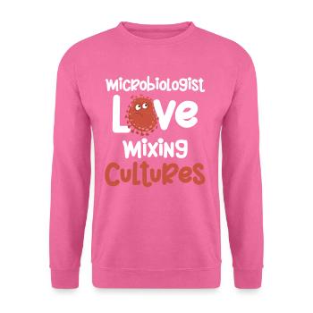 Les microbiologistes adorent mélanger les cultures - Sweat-shirt Unisexe - rose - Devant