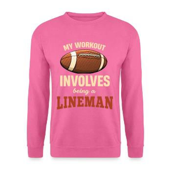Mein Training Beinhaltet Es, Ein Linienrichter Zu - Unisex Pullover - Pink - Vorne