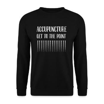 L’acupuncture en quelques mots Nature Therapist - Sweat-shirt Unisexe - noir - Devant - Alina (178cm) & Michal (187cm)