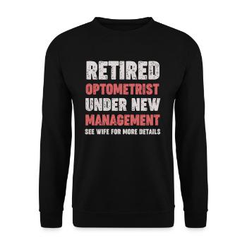 Un ophtalmologiste à la retraite sous une nouvelle direction - Sweat-shirt Unisexe - noir - Devant - Alina (178cm) & Michal (187cm)