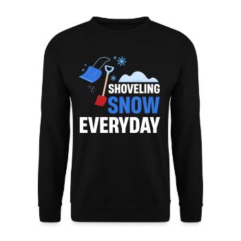 Pyjama de pelle à neige de tous les jours - Sweat-shirt Unisexe - noir - Devant - Alina (178cm) & Michal (187cm)