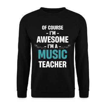 Bien sûr que je suis génial, je suis - Sweat-shirt Unisexe - noir - Devant - Alina (178cm) & Michal (187cm)