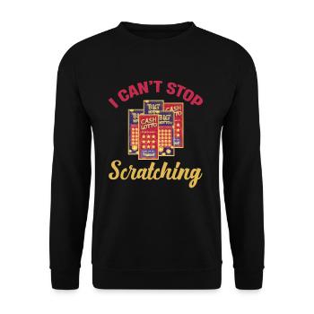 I Can't Stop Being Funny Lottery Players - Unisex Sweatshirt - black - Front - Alina (178cm) & Michal (187cm)