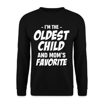 I'm the eldest kid, I make the rules - Unisex Sweatshirt - black - Front - Alina (178cm) & Michal (187cm)