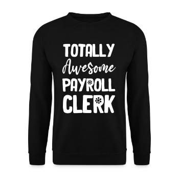 Comptabilité comptable de paie absolument brillante - Sweat-shirt Unisexe - noir - Devant - Alina (178cm) & Michal (187cm)