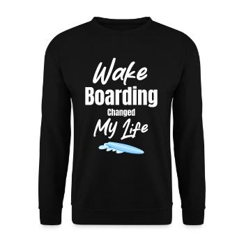 Wakeboarden Change My Life Wellen Wasserskiski - Unisex Pullover - Schwarz - Vorne - Alina (178cm) & Michal (187cm)