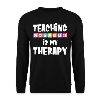Les cours de maternelle sont mes - Sweat-shirt Unisexe - noir - Devant - Alina (178cm) & Michal (187cm)