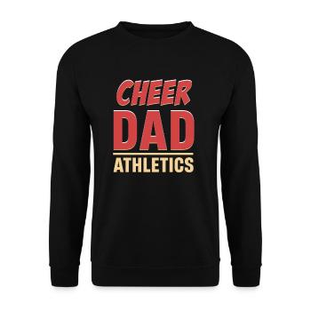 Cheer Dad Athlétisme Sports Football Gymnastique - Sweat-shirt Unisexe - noir - Devant - Alina (178cm) & Michal (187cm)