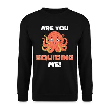 Est-ce que tu m’écorches ? Poulpe, Gardiens de zoo, - Sweat-shirt Unisexe - noir - Devant - Alina (178cm) & Michal (187cm)