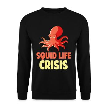 Squid Life Crisis Aquariophile gardien de zoo marin - Sweat-shirt Unisexe - noir - Devant - Alina (178cm) & Michal (187cm)