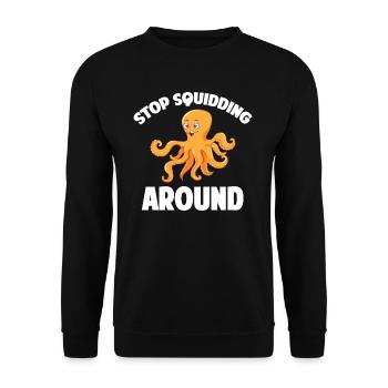 Hören Sie Auf, Um Meerestierpfleger Zu - Unisex Pullover - Schwarz - Vorne - Alina (178cm) & Michal (187cm)