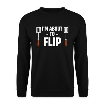 Ich Bin Dabei, Spatula Puns Chefs Kulinarisches - Unisex Pullover - Schwarz - Vorne - Alina (178cm) & Michal (187cm)