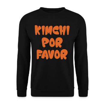 Kimchi Für Die Südkoreanische Küche Bibimbap - Unisex Pullover - Schwarz - Vorne - Alina (178cm) & Michal (187cm)