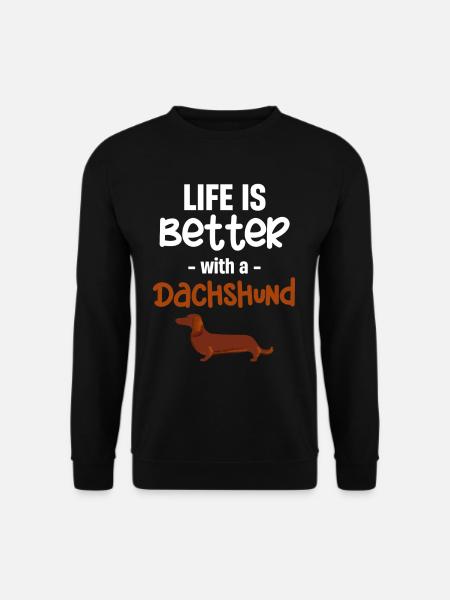 Life is better with a - Unisex Sweatshirt - black