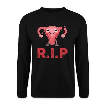 R.i.p. Cterectomy Surgery - Unisex Sweatshirt - black - Front - Alina (178cm) & Michal (187cm)