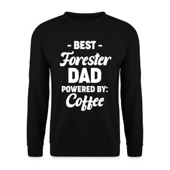 Bester Förstervater Angetrieben Von Kaffee - Unisex Pullover - Schwarz - Vorne - Alina (178cm) & Michal (187cm)