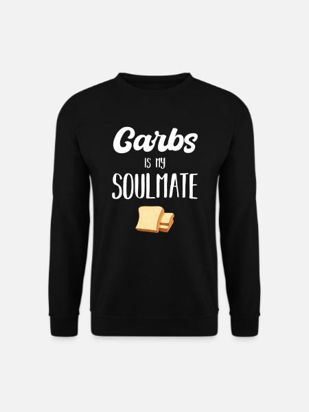 Carbs are my soulmate - Unisex Sweatshirt - black
