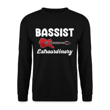 Bassist, Extraordinaire, Guitarist, Metalcore, E-bass - Unisex Sweatshirt - black - Front - Alina (178cm) & Michal (187cm)