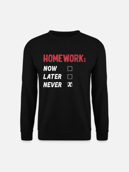 Devoirs? Quels devoirs ? Graduation - Sweat-shirt Unisexe - noir