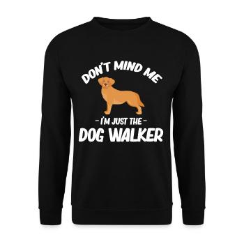 Kümmere Dich Nicht Um Mich, Ich Bin Nur Der - Unisex Pullover - Schwarz - Vorne - Alina (178cm) & Michal (187cm)