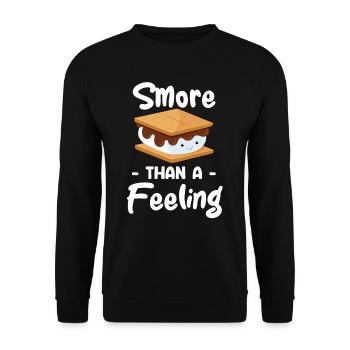 S'more Than A Feeling Glamping Adventures - Unisex Pullover - Schwarz - Vorne - Alina (178cm) & Michal (187cm)