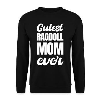 A house is not a home without ragdoll mom animals - Unisex Sweatshirt - black - Front - Alina (178cm) & Michal (187cm)