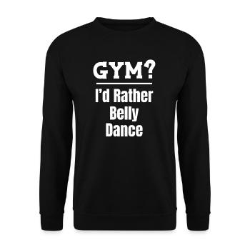 Fitnessstudio? Ich Würde Lieber Bauchtanz Ägypten - Unisex Pullover - Schwarz - Vorne - Alina (178cm) & Michal (187cm)