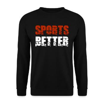 Sports Better Funny Horse Betting Derby - Sweat-shirt Unisexe - noir - Devant - Alina (178cm) & Michal (187cm)