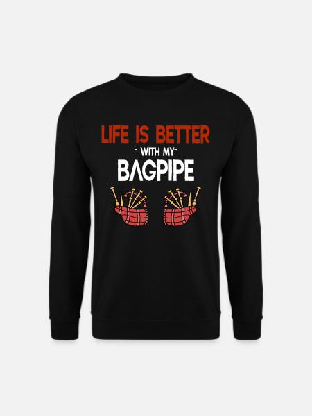 Life is better with - Unisex Sweatshirt - black