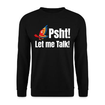 Shh - Unisex Sweatshirt - black - Front - Alina (178cm) & Michal (187cm)