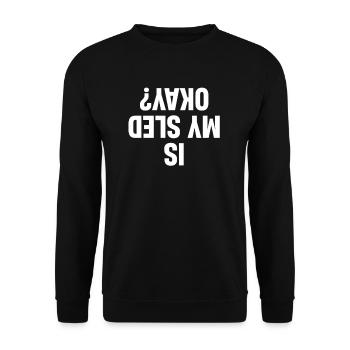 Est-ce que ma luge est en bon état ? - Sweat-shirt Unisexe - noir - Devant - Alina (178cm) & Michal (187cm)