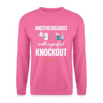 Anästhesist Mit Einem Perfekten Knockout-rekord - Unisex Pullover - Pink - Vorne