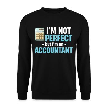 I'm not perfect, but I'm a - Unisex Sweatshirt - black - Front - Alina (178cm) & Michal (187cm)