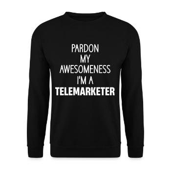 Verzeihen Sie Meine Großartigkeit, Ich Bin Ein - Unisex Pullover - Schwarz - Vorne - Alina (178cm) & Michal (187cm)