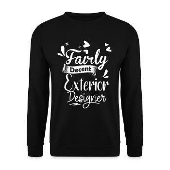 Plutôt décent - Sweat-shirt Unisexe - noir - Devant - Alina (178cm) & Michal (187cm)