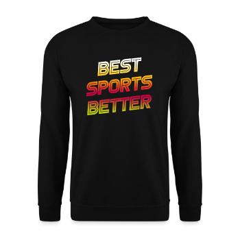 Les meilleurs sports, les meilleurs paris hippiques, - Sweat-shirt Unisexe - noir - Devant - Alina (178cm) & Michal (187cm)
