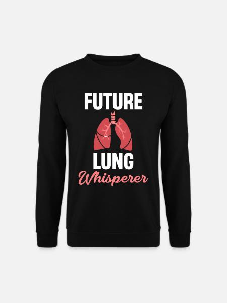 Future Lung Whisperer Pulmonologist - Unisex Sweatshirt - black