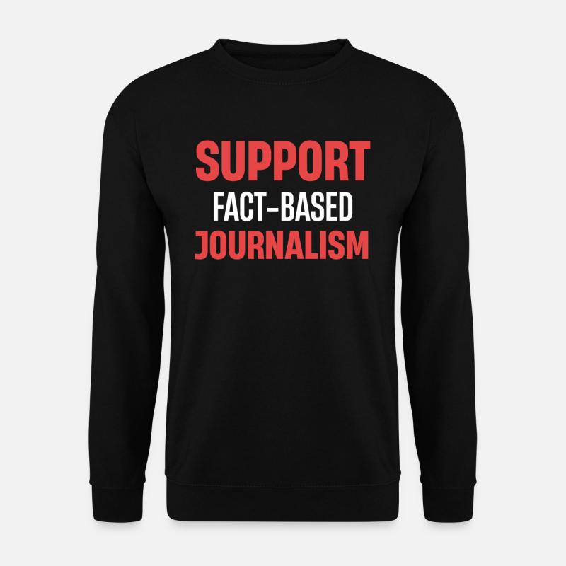 Support Factbases Journalism - Unisex Sweatshirt - black