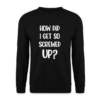 Comment pouvais-je me sentir comme ça ? Drôle de chirurgie du dos - Sweat-shirt Unisexe - noir - Devant - Alina (178cm) & Michal (187cm)
