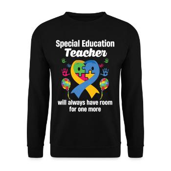 There will always be room for further special education - Unisex Sweatshirt - black - Front - Alina (178cm) & Michal (187cm)