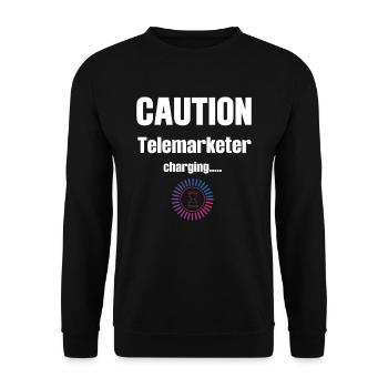 Attention teleseller fees - Unisex Sweatshirt - black - Front - Alina (178cm) & Michal (187cm)