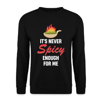For me, it's never sharp enough. Lover - Unisex Sweatshirt - black - Front - Alina (178cm) & Michal (187cm)