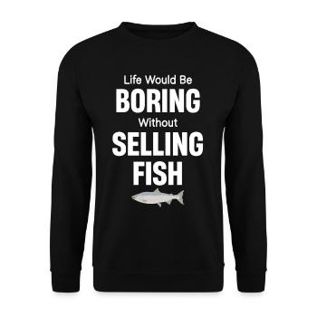 La vie serait ennuyeuse sans la vente de - Sweat-shirt Unisexe - noir - Devant - Alina (178cm) & Michal (187cm)